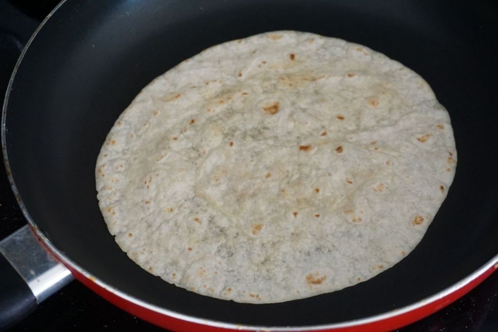 Tortilla in a pan