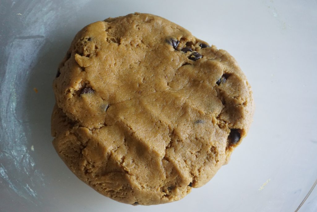 cookie dough with choco chips
