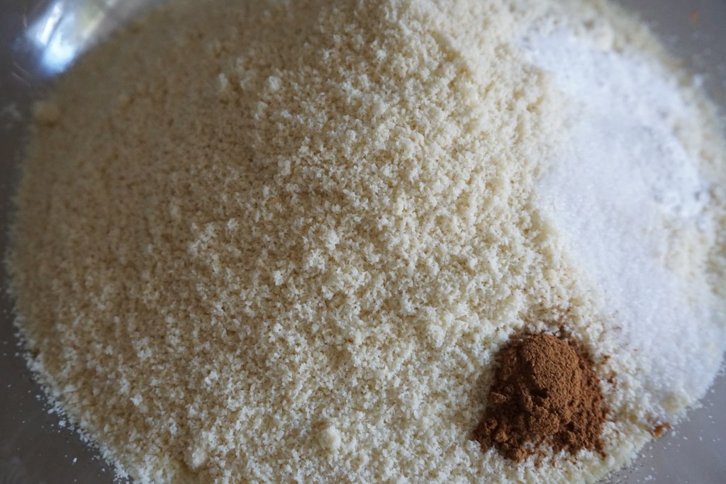 dry ingredients added to wet