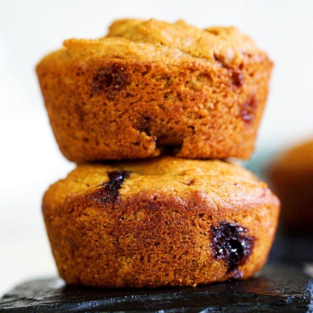 Eggless Blueberry Muffins With Yogurt