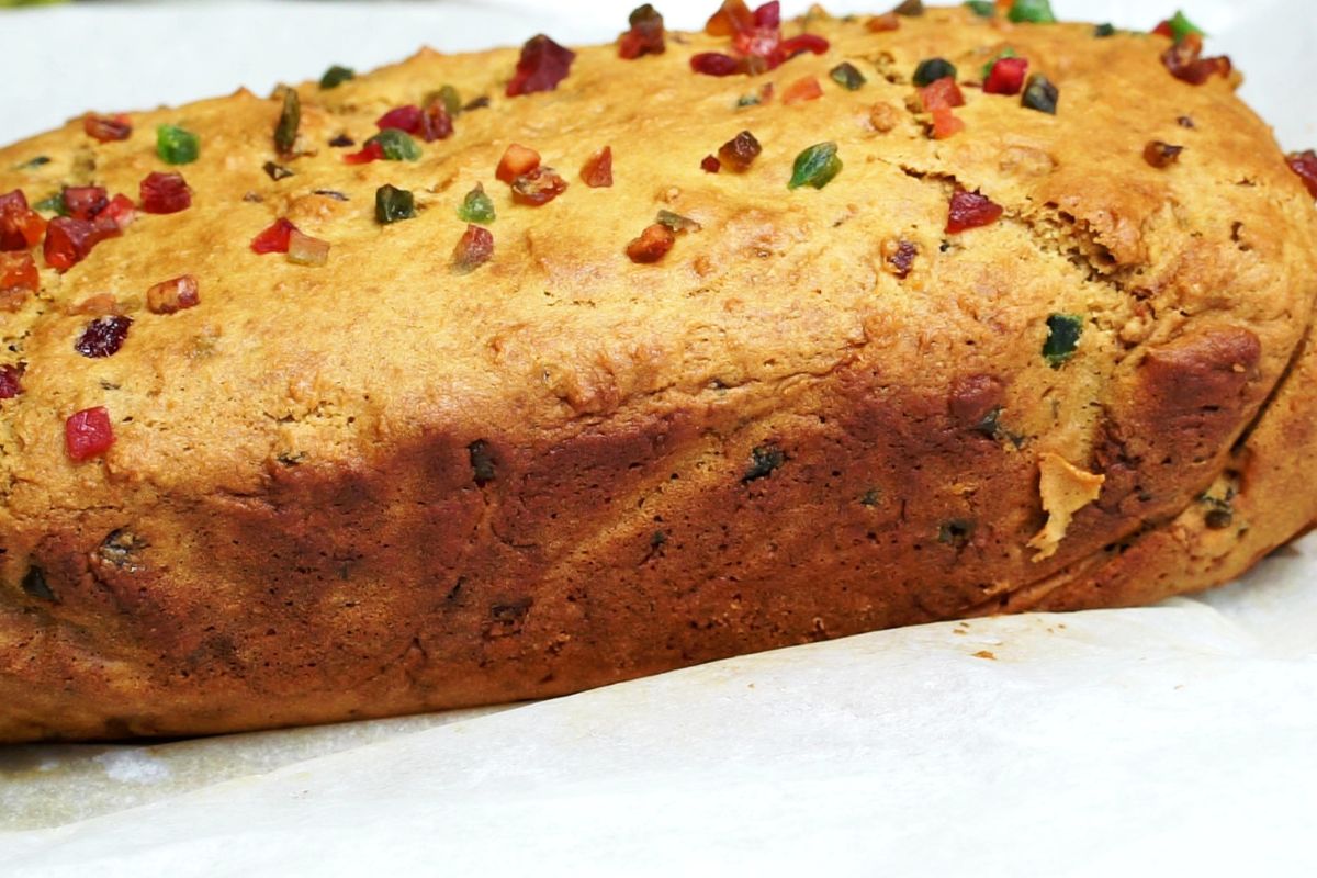 Tutti Frutti loaf cake.